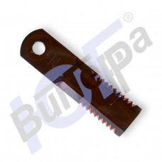 A00XA | Бильный нож (190x50x5/19,2) прямой, с двух сторон зубчатый, красный (HXE15871, KXE10256 )